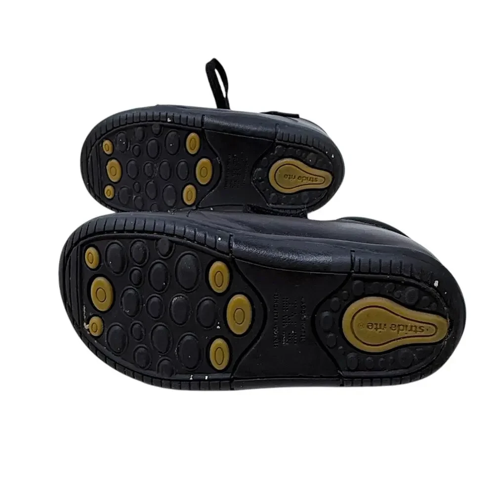Stride Rite Boys Elliot Black Casual‎ Boots Leather Dress Shoes Toddler 5.5